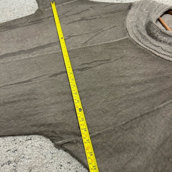 NU Denmark L Tan Cowl Neck Dress with Relaxed Fit- wool blend/collar angora/wool - Picture 11 of 13